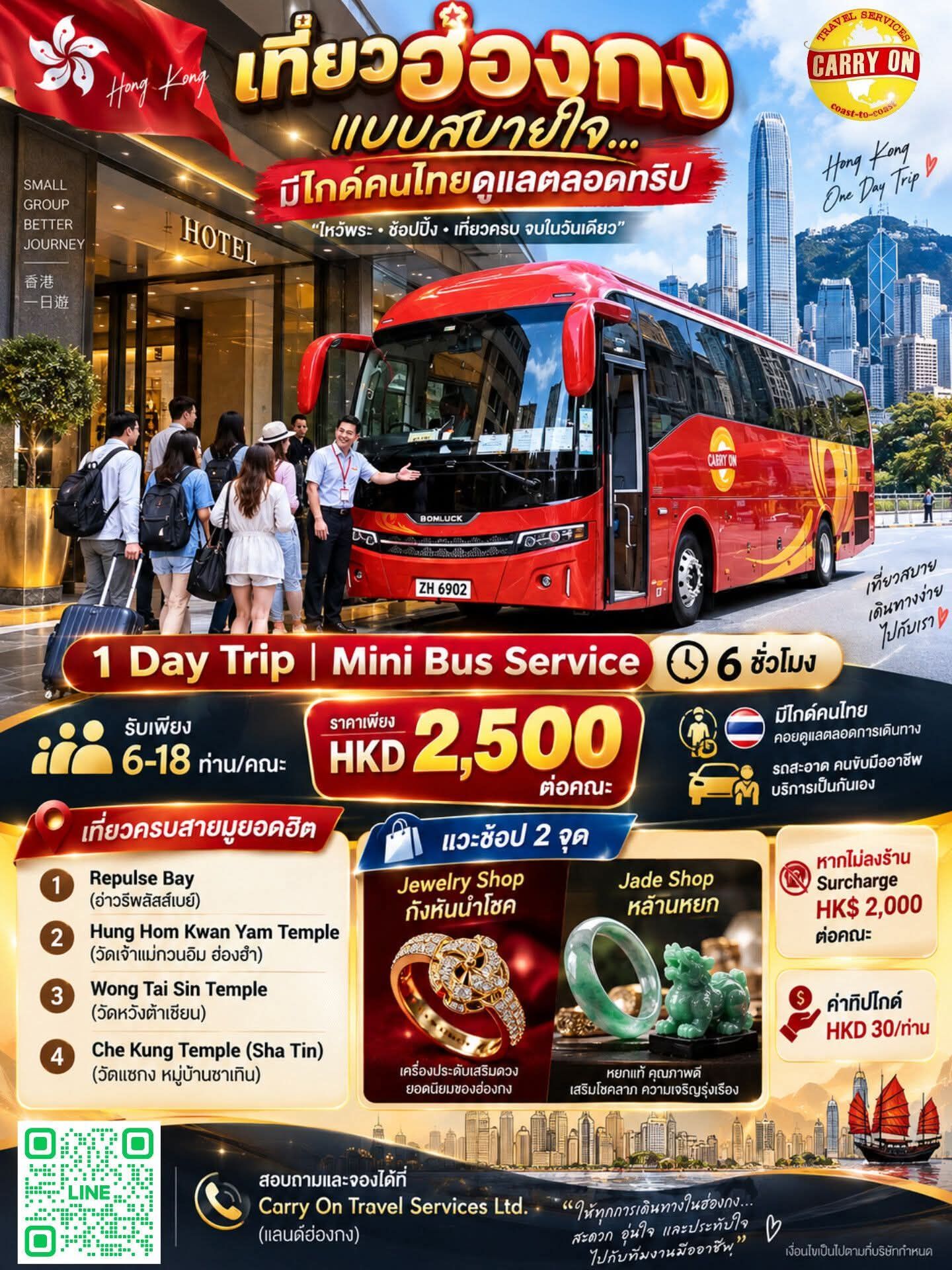 Hong Kong Private Minibus · 6 Hours